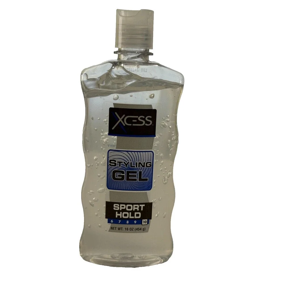 Xcess Styling Hair Gel Sport Extra Strong Hold Clear All Day Hold 16oz